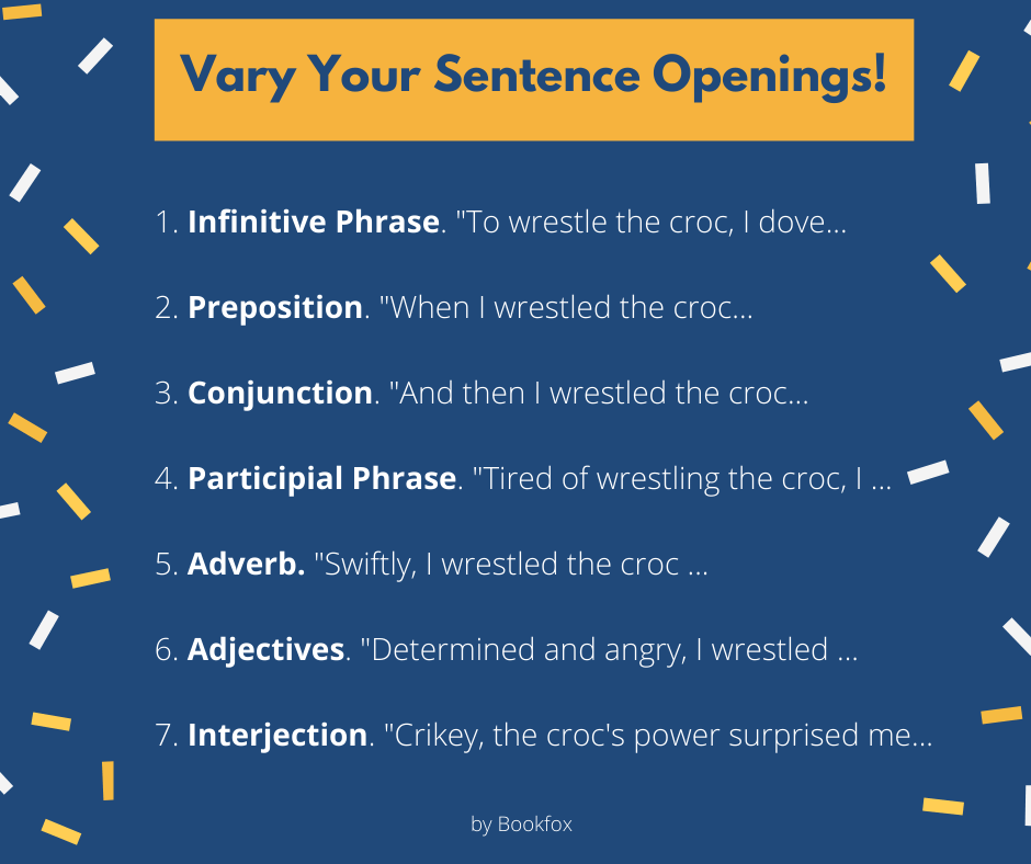 Vary your sentence openings