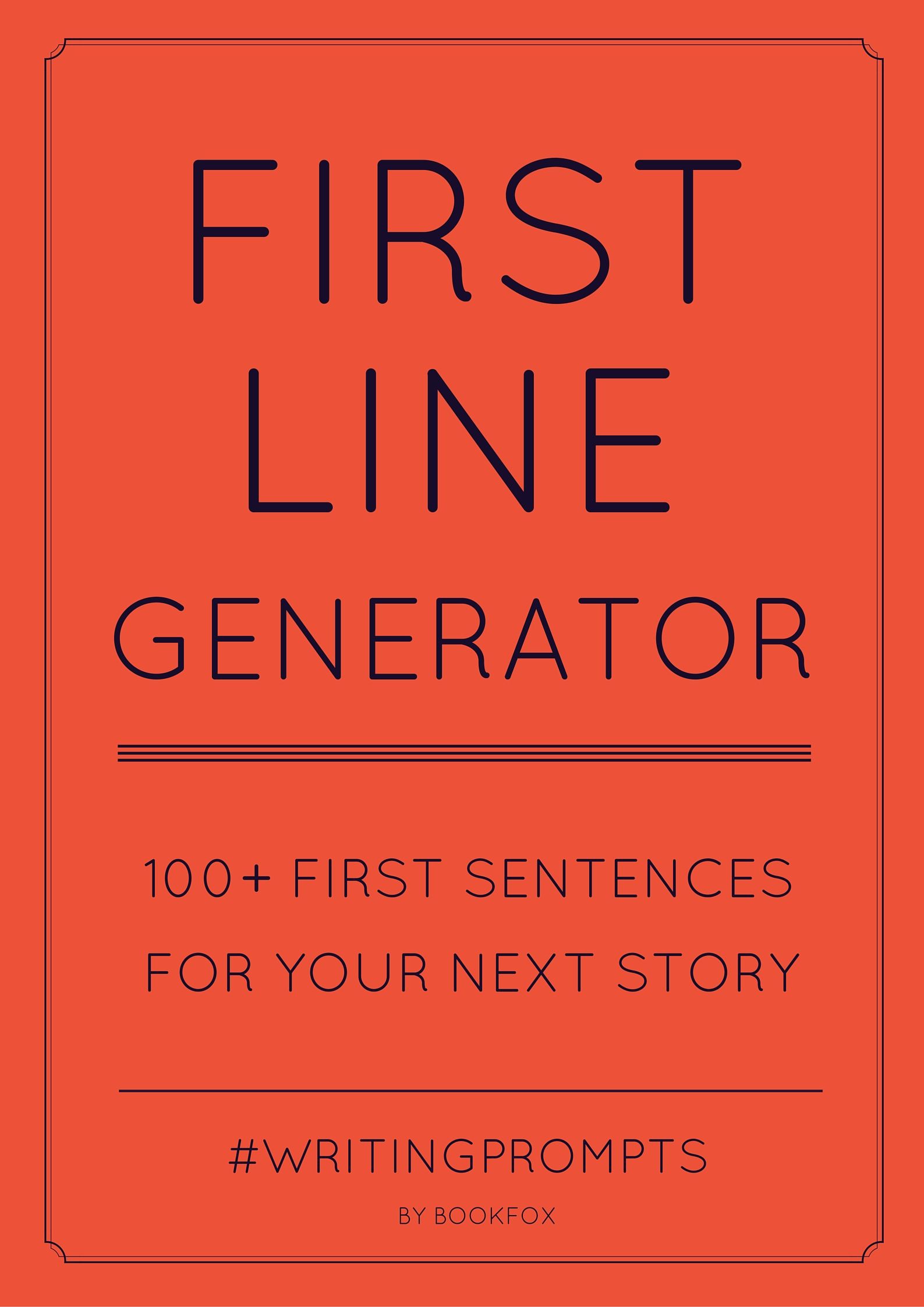 First Line Generator: 100+ First Sentences to Spark Creativity - Bookfox