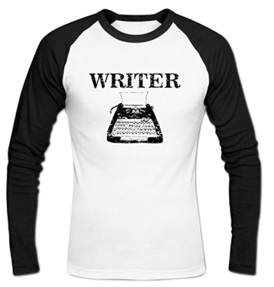 typewriter writing shirt
